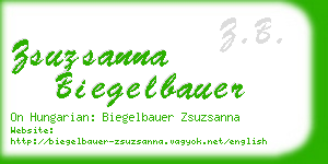 zsuzsanna biegelbauer business card